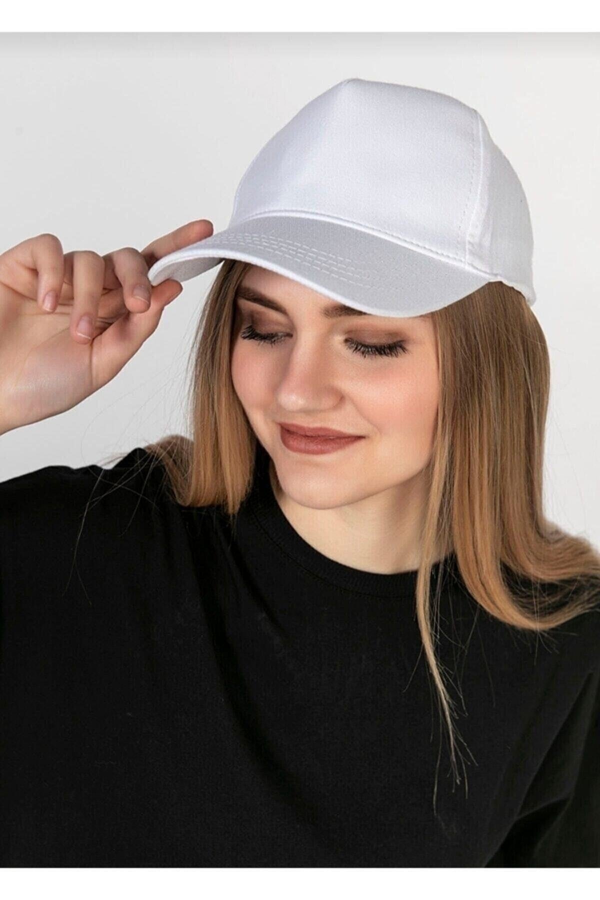 Adjustable Men's-Women's Plain Sports Hat with Velcro Back