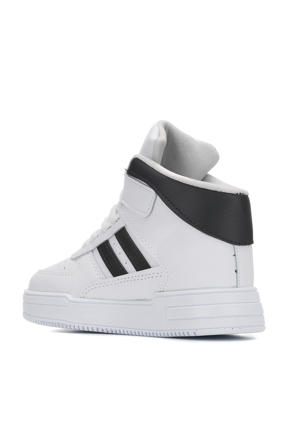 High Top Orthopedic, Velcro, White Black Color Kids Sports Shoes