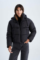 Waterproof Quilted Hooded Inflatable Coat - Swordslife