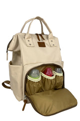 Paris Stylo Mother Baby Care Backpack-beige