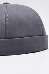 Anthracite 100% Cotton Cap Docker Hat