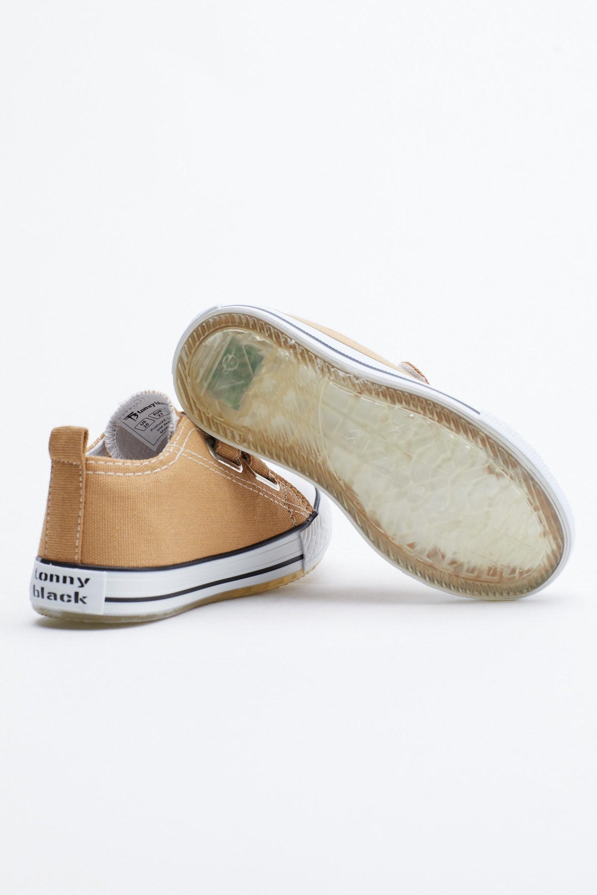 Kids Unisex Camel Sneakers Light Velcro Tb997