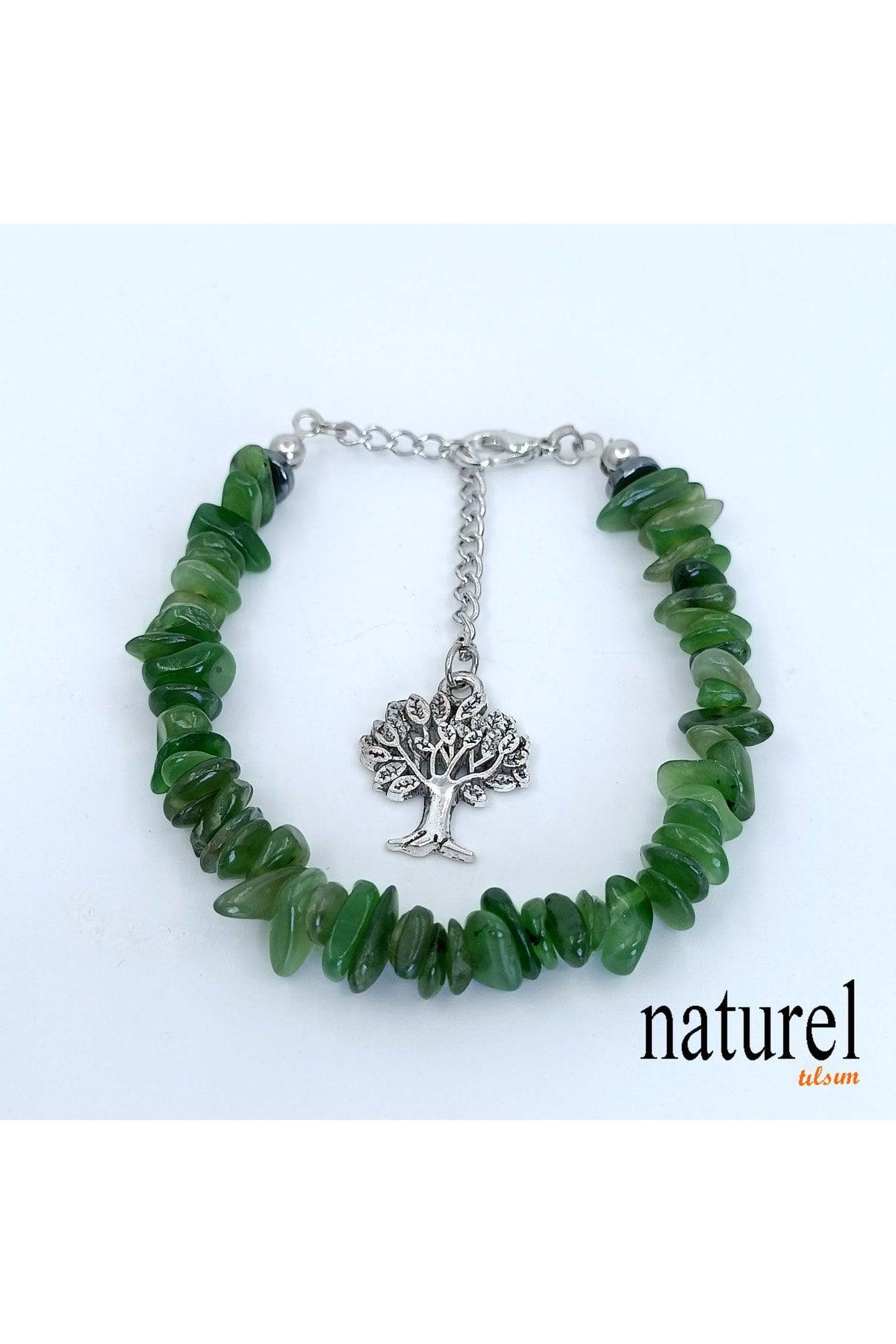 Natural Stone Canada Jade Women's Bracelet - Broken Natural Stone - Gift Bracelet - Swordslife