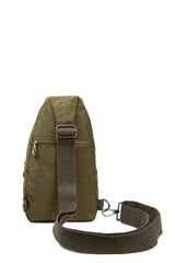 Unisex Crinkle Waterproof Bag, Crossbody Shoulder And Chest Bag, Body Bag, Khaki