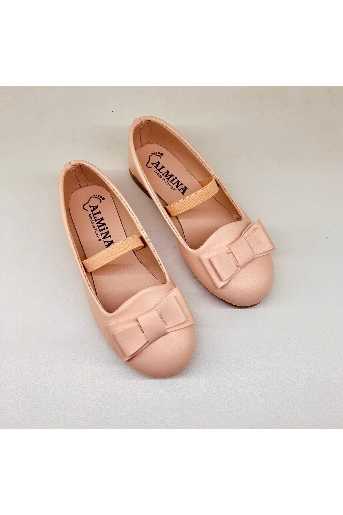 Shoes Girls' Bow Tie Detailed Powder Flat Shoes