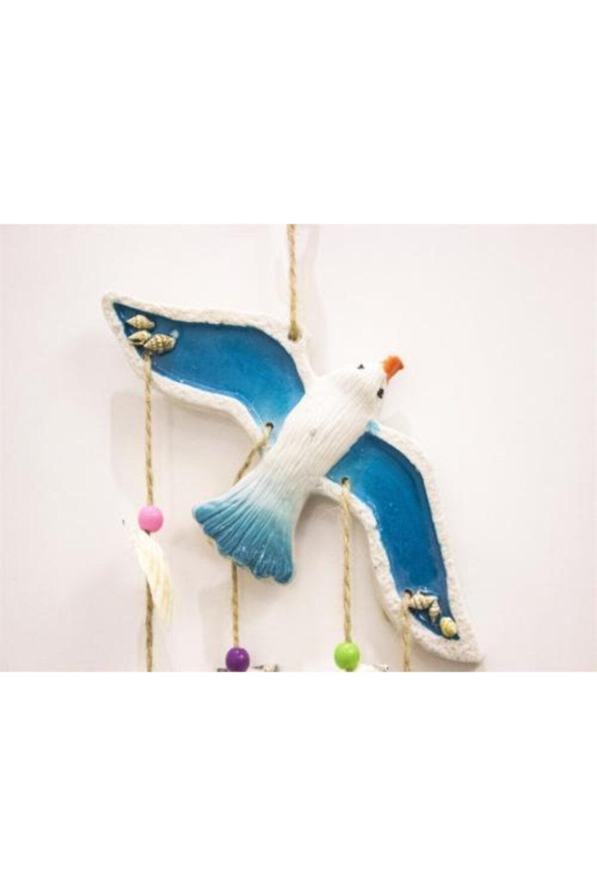 Flying Seagull Shell, Beads, Decorative Accessory Wall Ornament, Balcony Ornament, Garden Ornament - Swordslife