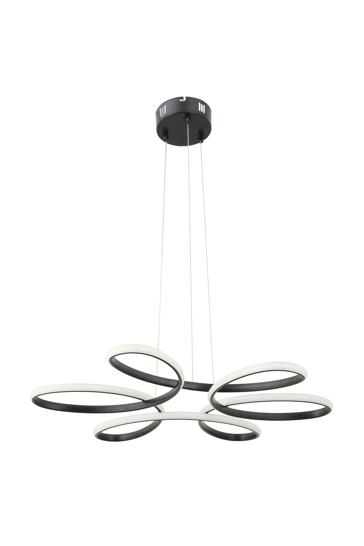 Flora Black Modern Pendant Lamp LED Chandelier