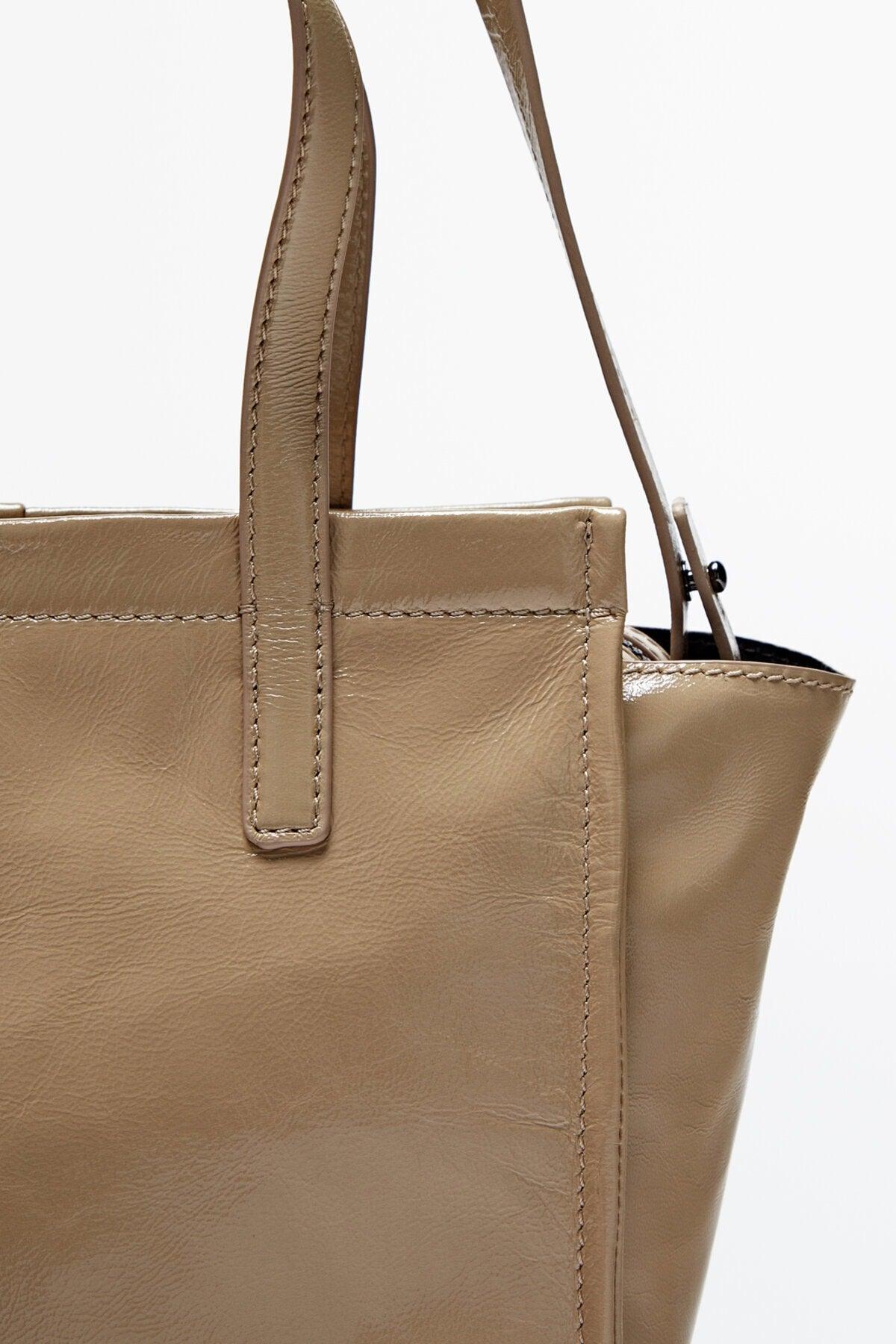 Cracked Look Leather Mini Tote Bag - Swordslife