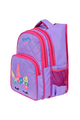 Licensed Unicorn Embroidered Primary School Girl Backpack And Lunch Box 6006