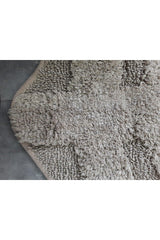 Leaf Natural Cotton Bath Mat 100x100 Cm One Piece Tufting Woven Mat - Swordslife