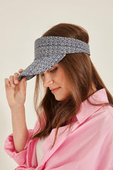 14077 UV Protected Lace Patterned Visor Hat