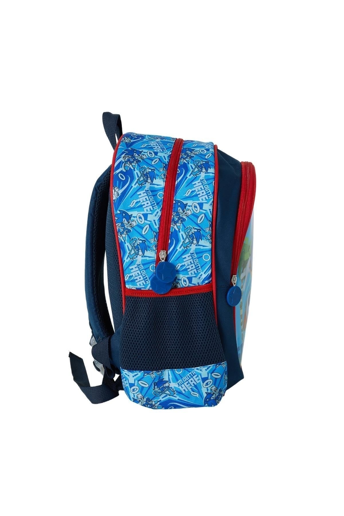 Wiggle Sonic The Hedgehog Oversized School Kids Backpack