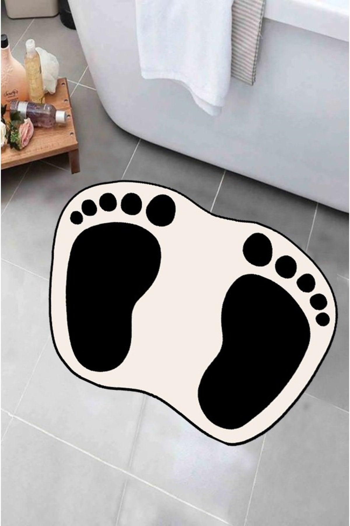 Footprint Mat, Bath Mat, Cream Mat - Swordslife