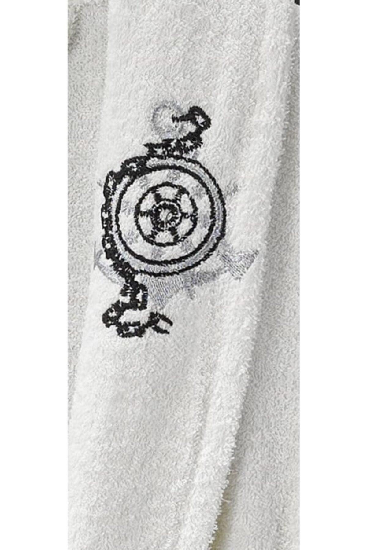 Unisex Open Cream Towel Bathrobe Set of 2 - Swordslife