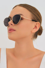 Ml 41 Cat Eye Black Gold Women's Sunglasses - Swordslife