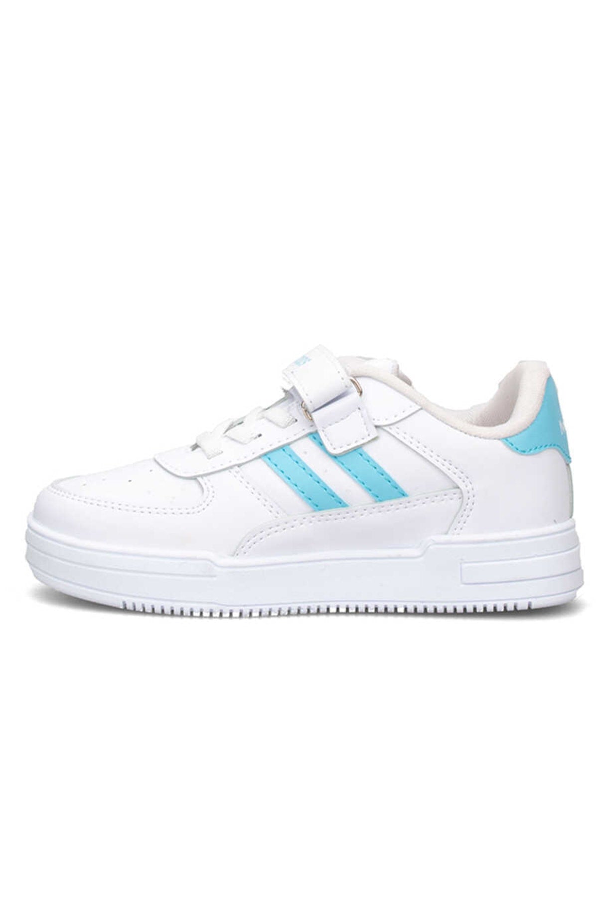 Orthopedic, Velcro, White Turquoise Color Kids Sports Shoes