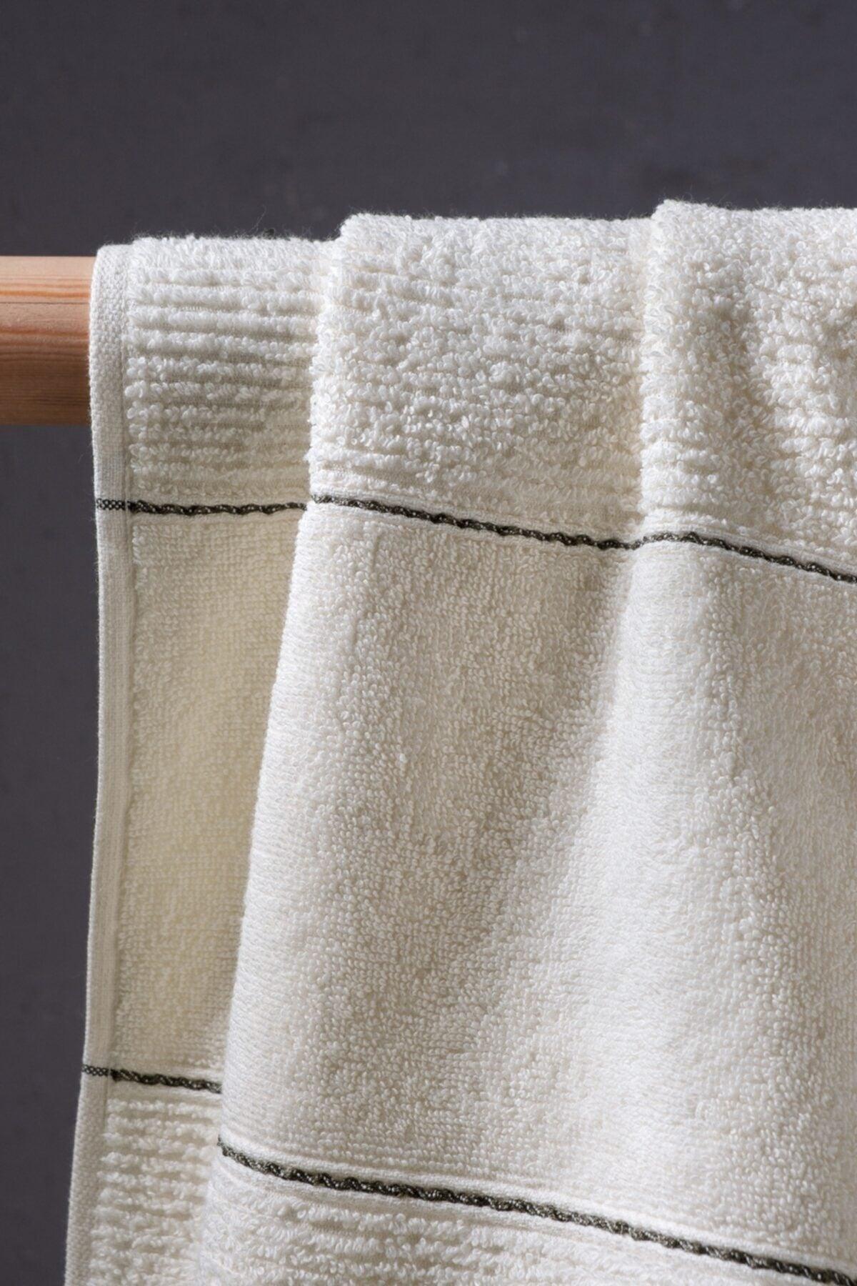Carmine Set Olive Extra Soft Modern Cotton 50x90 70x140 cm Bath Towel Set - Swordslife