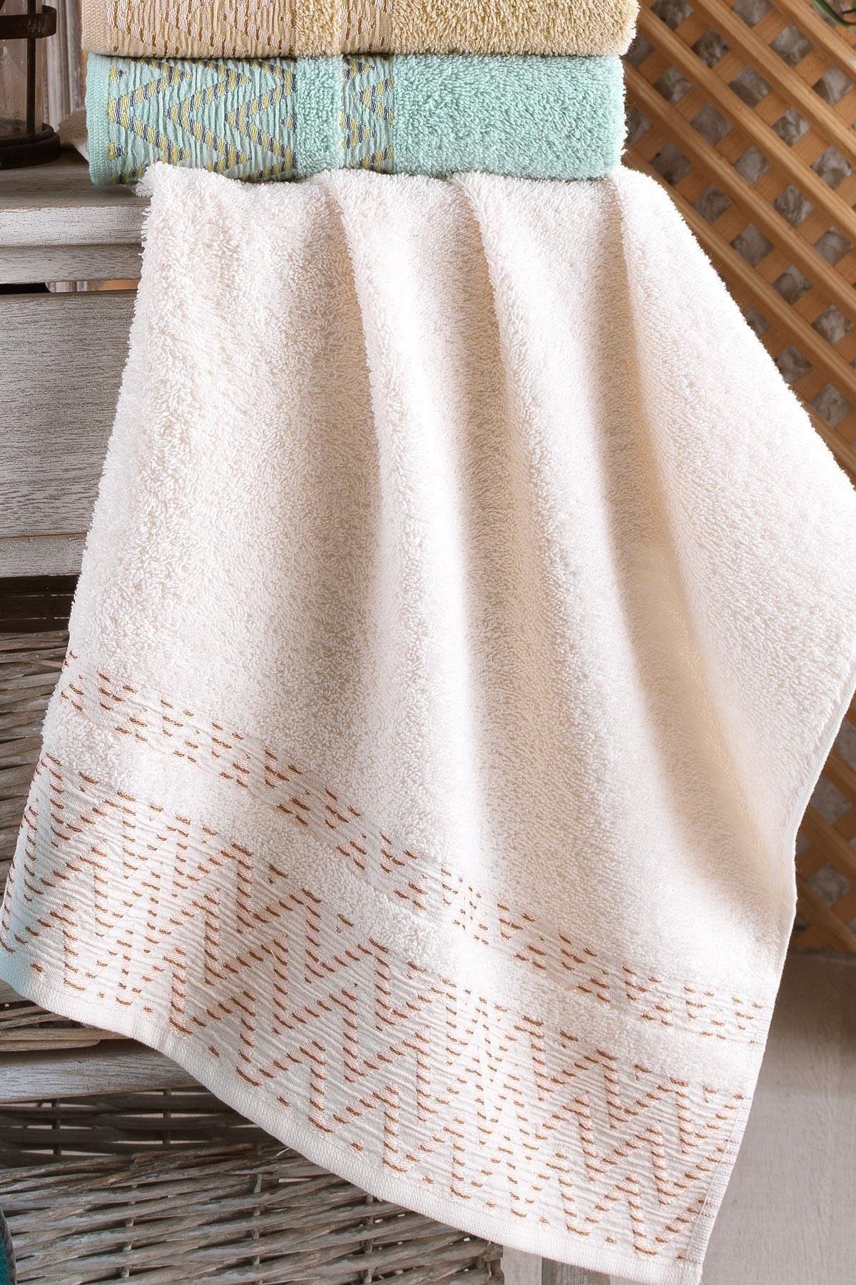 Wave 50x90 Cm 6 Pcs Antibacterial Hand And Face Towel | Cotton - Swordslife