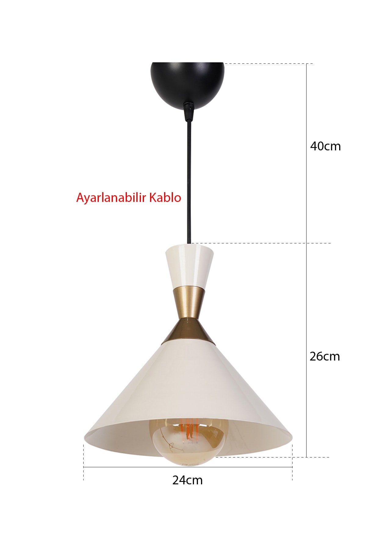 Voile Pendant Lamp Chandelier White