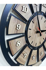 Decorative Analog Wall Clock with Wooden Rope - Swordslife