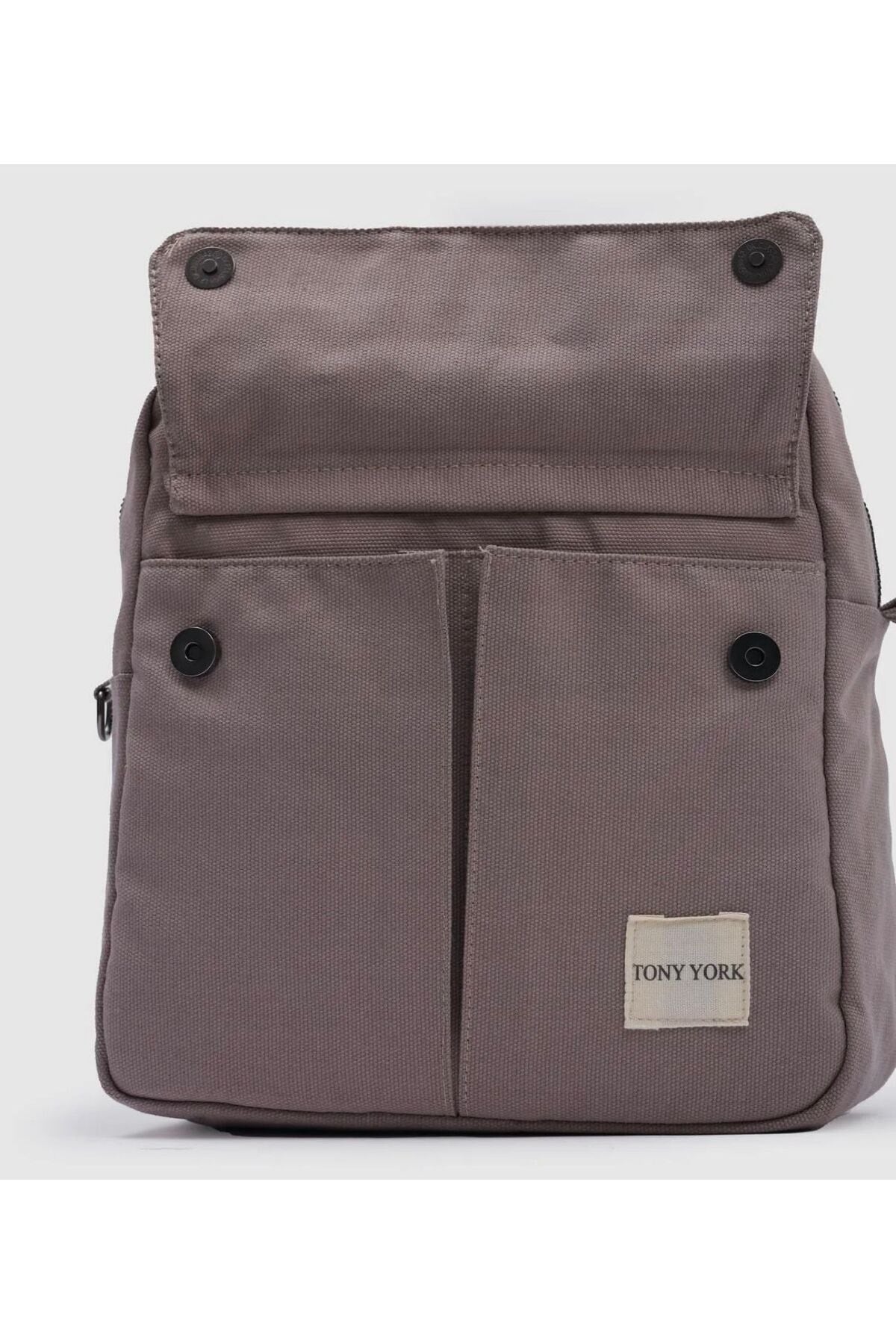 Unisex Smoked Organic Canvas Backpack And Arm Bag