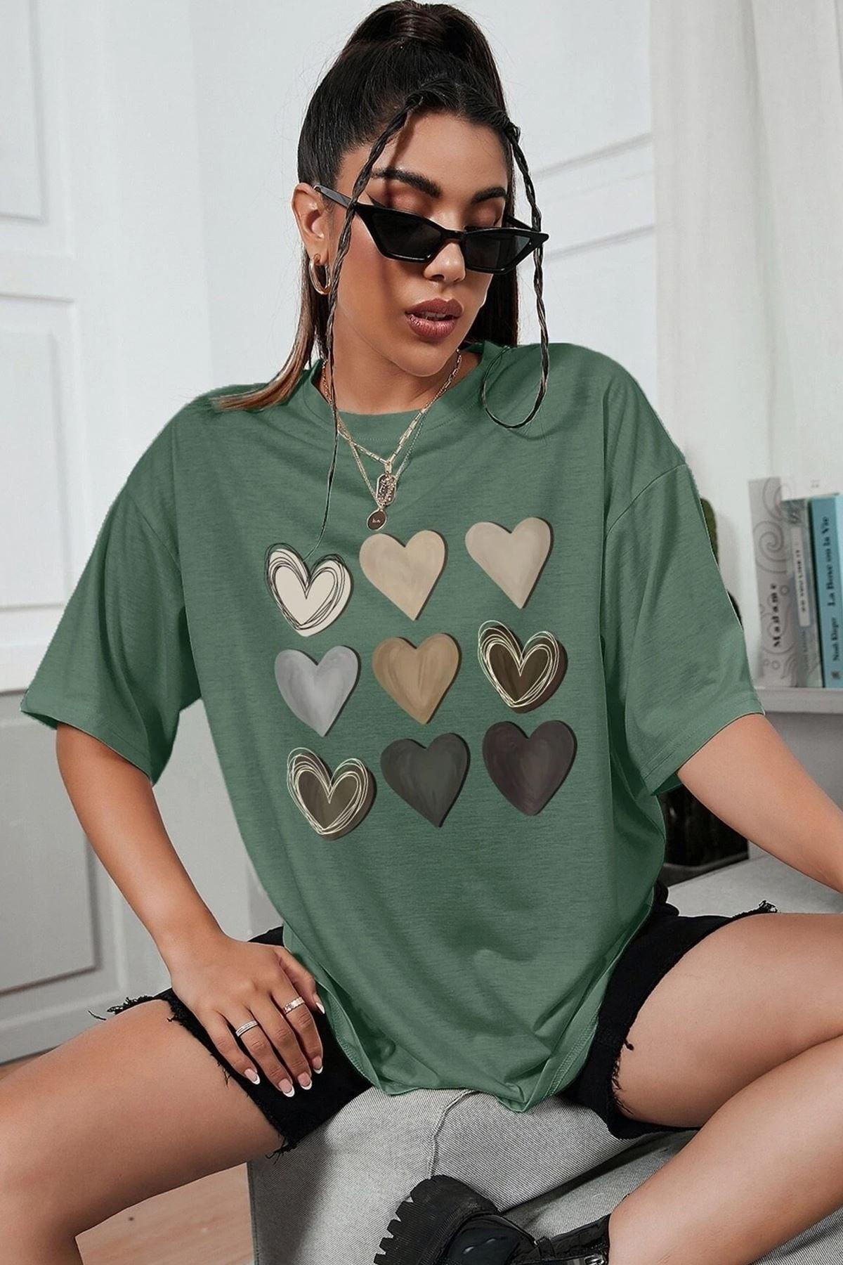 Unisex Heart Printed T-shirt - Swordslife