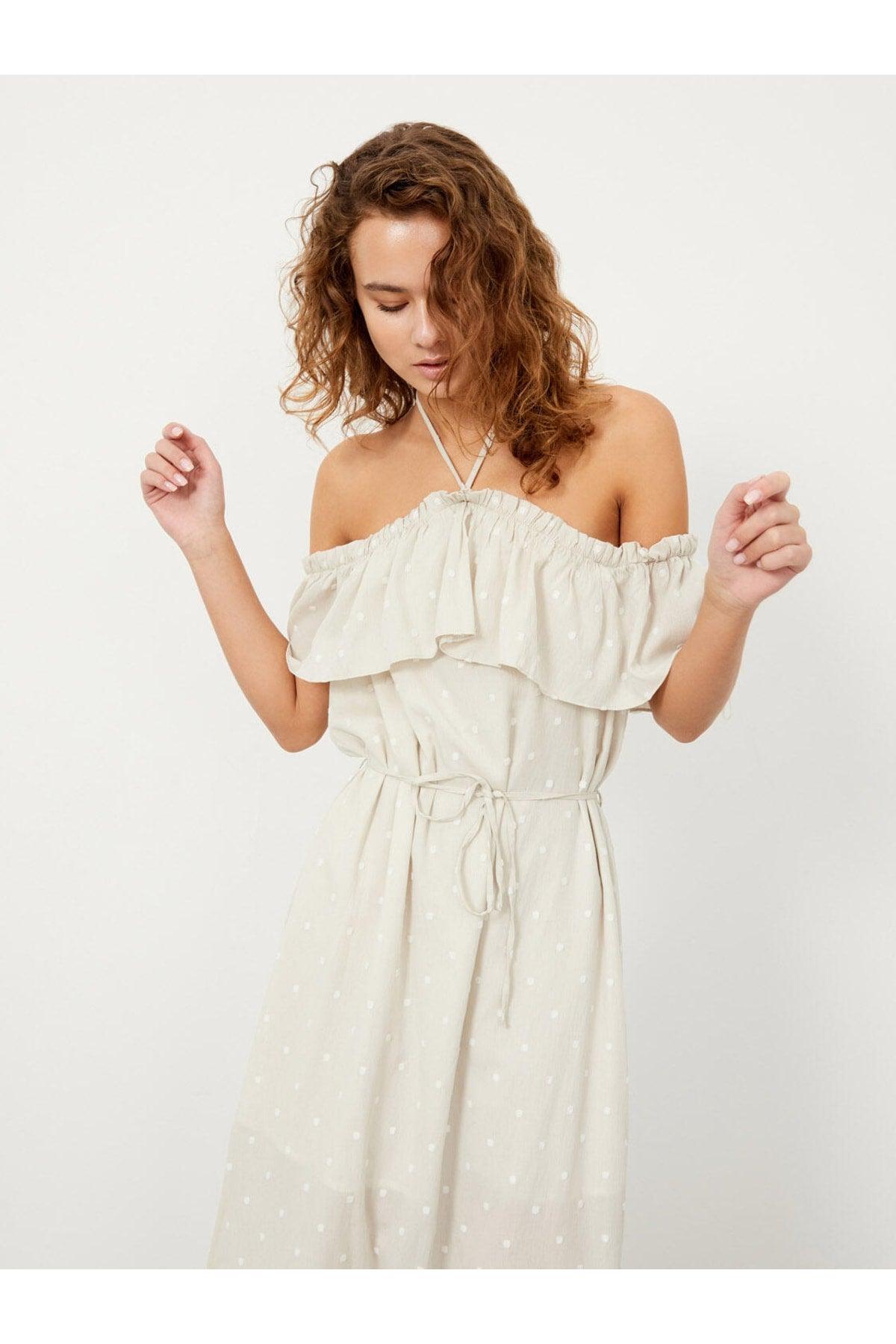 Relaxed Cut Midi Length Strap Dress - Swordslife