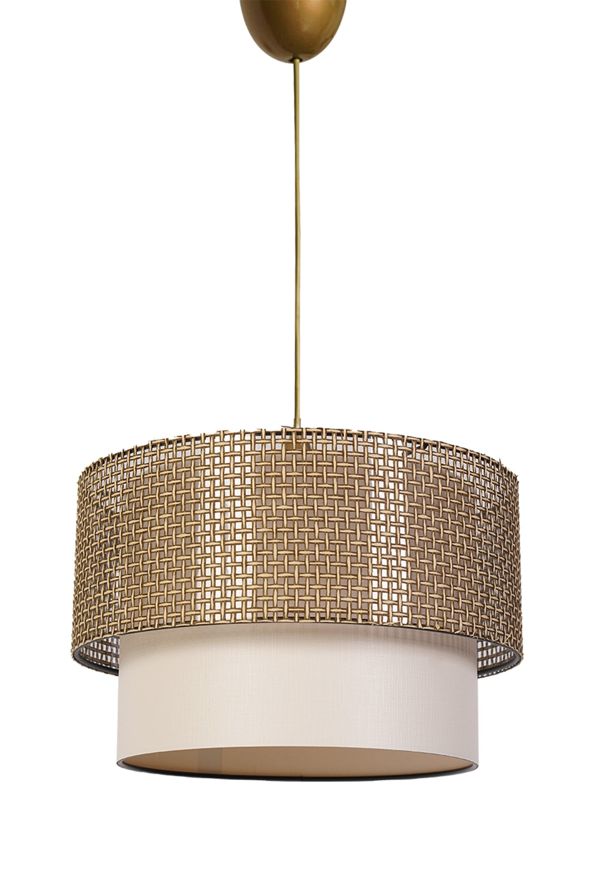 Desert Pendant Lamp Chandelier Wicker White