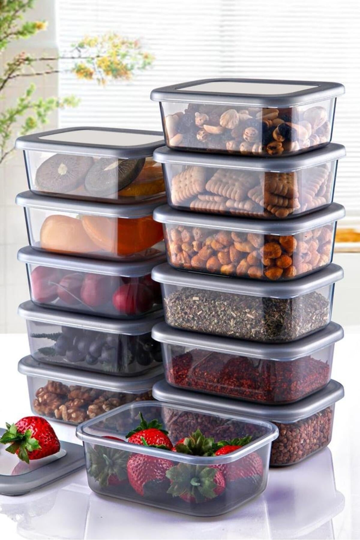 12-Piece Breakfast Storage Container, And Supply Container