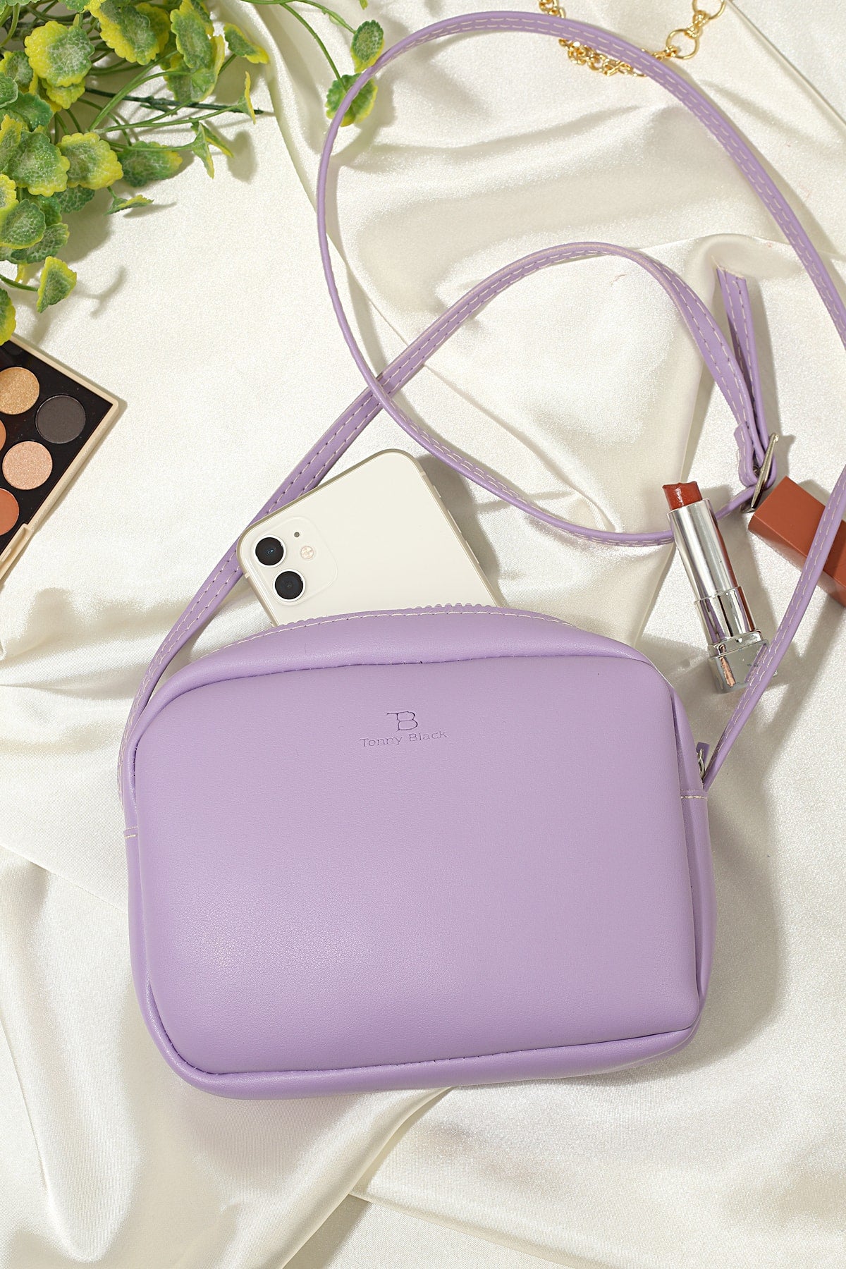 Women's Original Mini Urban Cross Adjustable Strap Model Summer Hand Sleeve And Shoulder Bag Purple Lilac