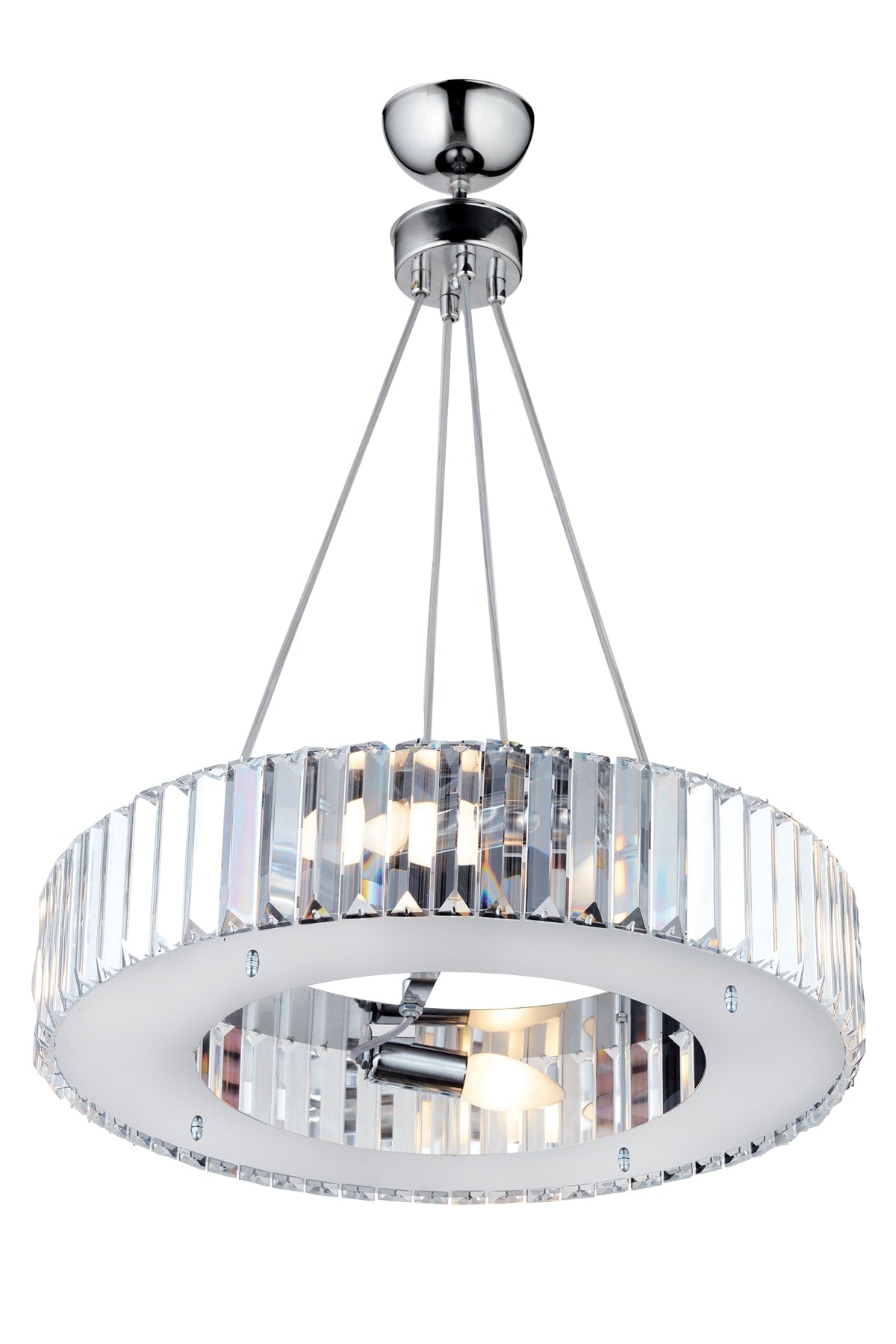 Luxury Diamond 47 Cm Chrome Chandelier