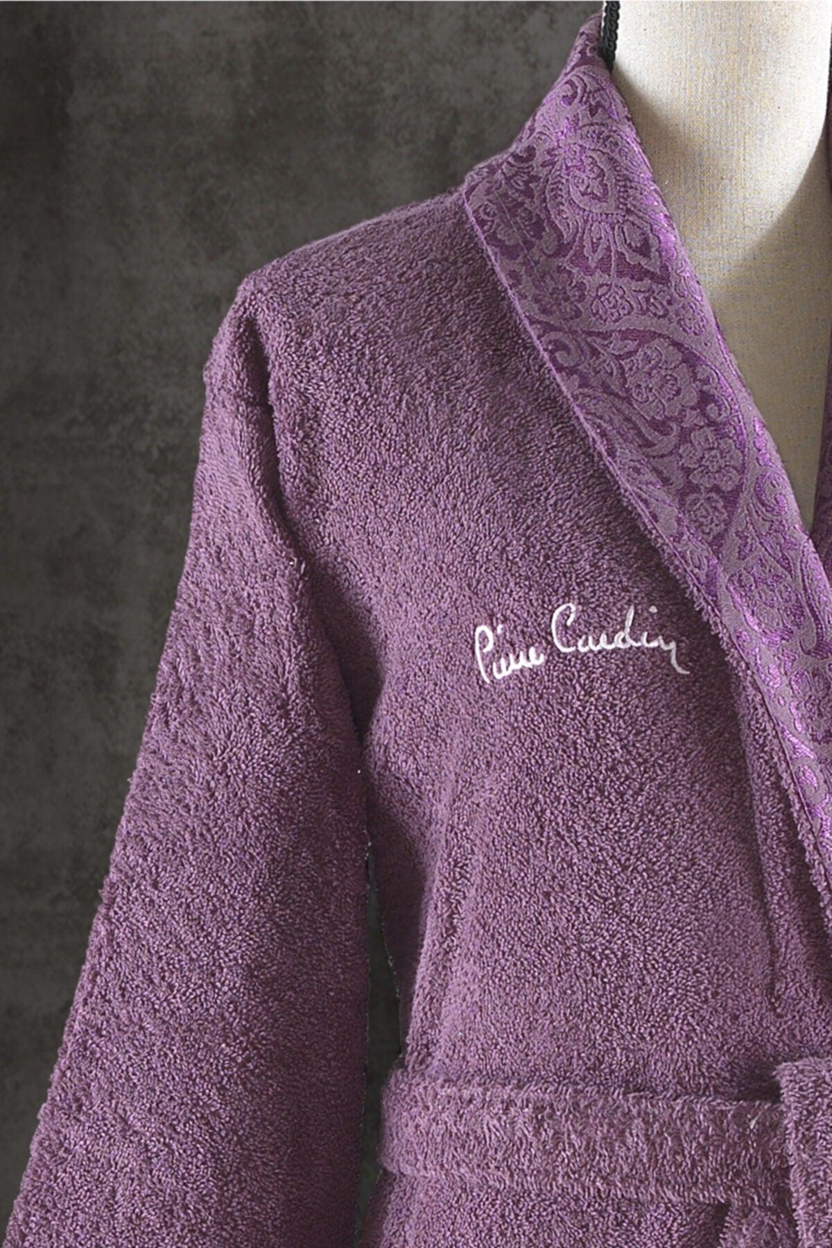 Family Bathrobe Set Plum - Gray - Swordslife