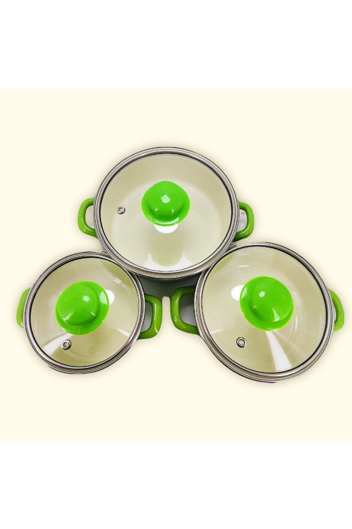 Mini Cookware Set Enamel 6 Pieces Storage Container Set