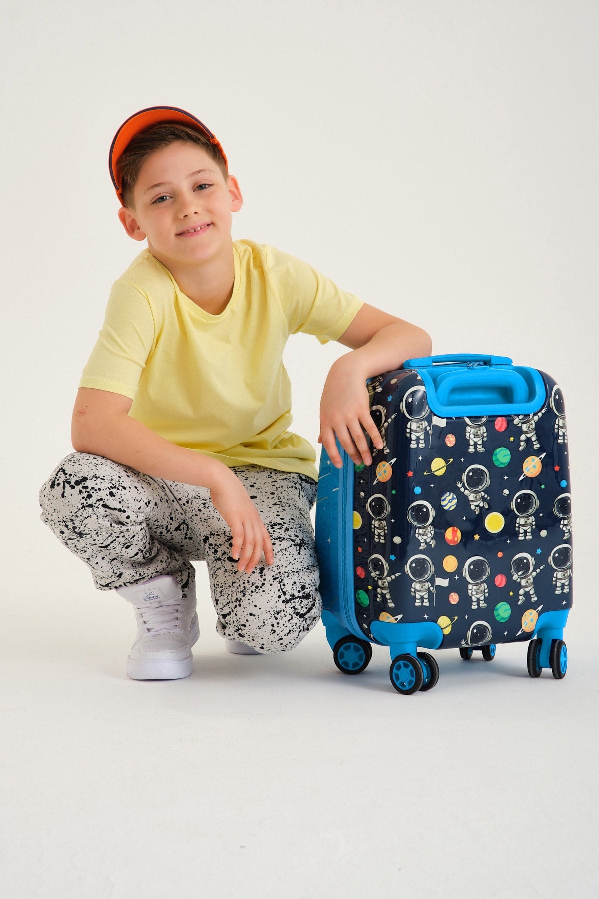 Kids Navy Blue Blue Astronaut Child Suitcase 16751