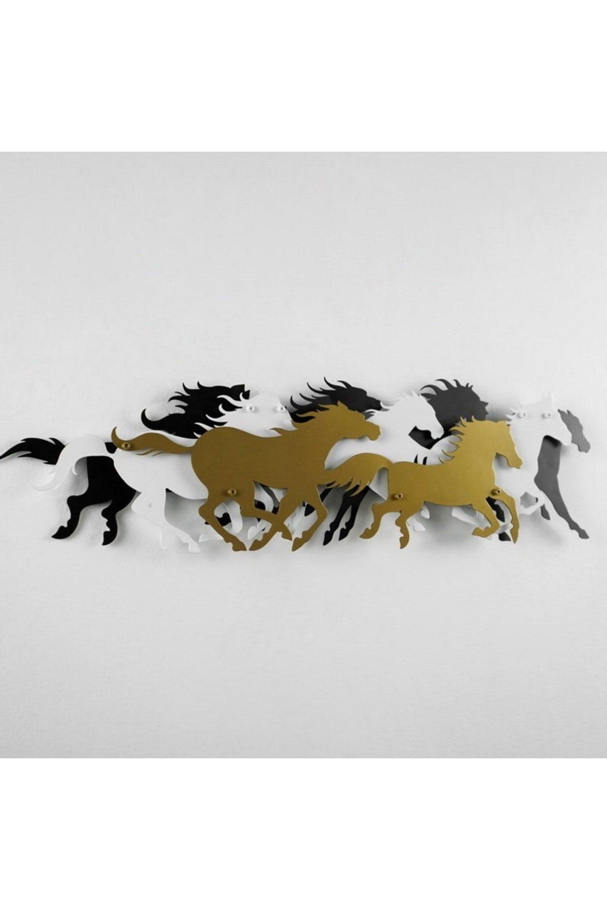 3d Horse Herd Metal Wall Decor , Metal Wall Decor - Swordslife