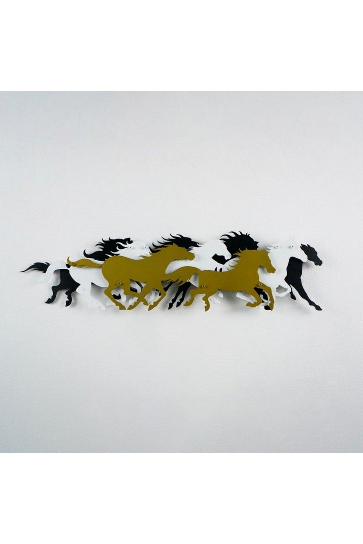 3d Horse Herd Metal Wall Decor , Metal Wall Decor - Swordslife