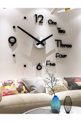 3d Decorative Wall Clock 100x100 Cm - Swordslife