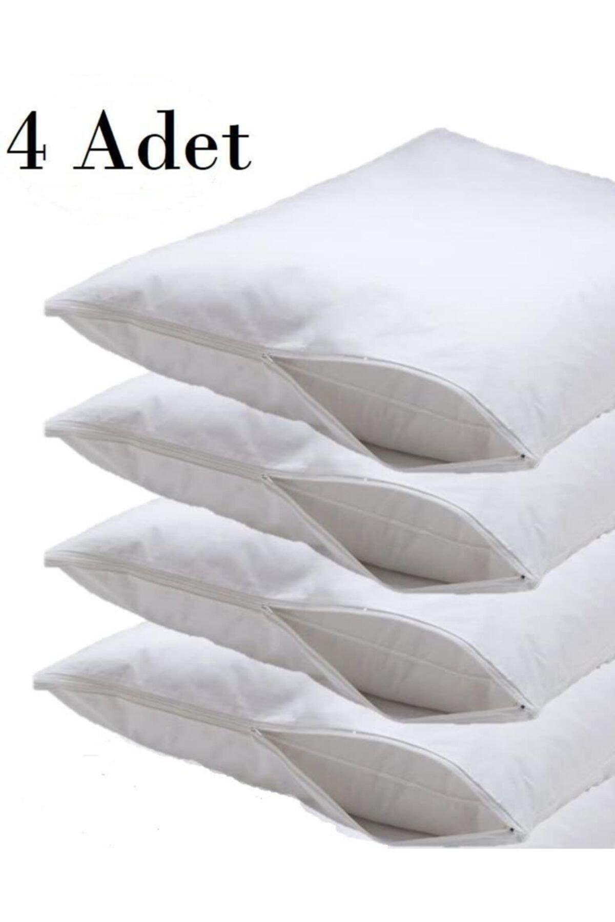 4 Pcs Antiperspirant Pillow Covers Knitted A Quality Fabric 50x70 Antiperspirant White Color Pillow Cover - Swordslife