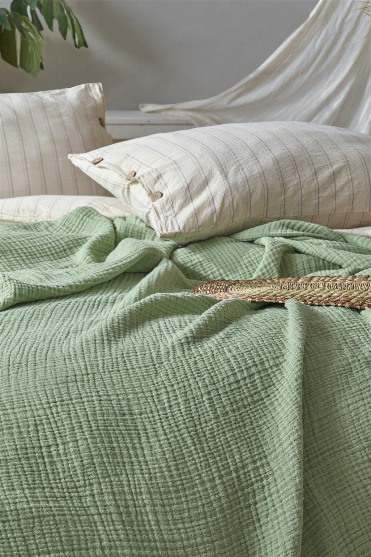 4 Layer Muslin 100% Cotton Oversized Pique - Bedspread - Swordslife