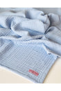 4 Layers Muslin Blanket - Blue (100*110) - Swordslife