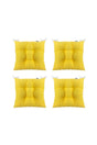 4-Piece Combination Pofidik Square Chair Cushion 40 X 40 Cm Yellow - Swordslife