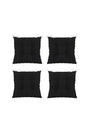 4 Piece Combination Pofidik Square Chair Cushion 40 X 40 Cm Black - Swordslife