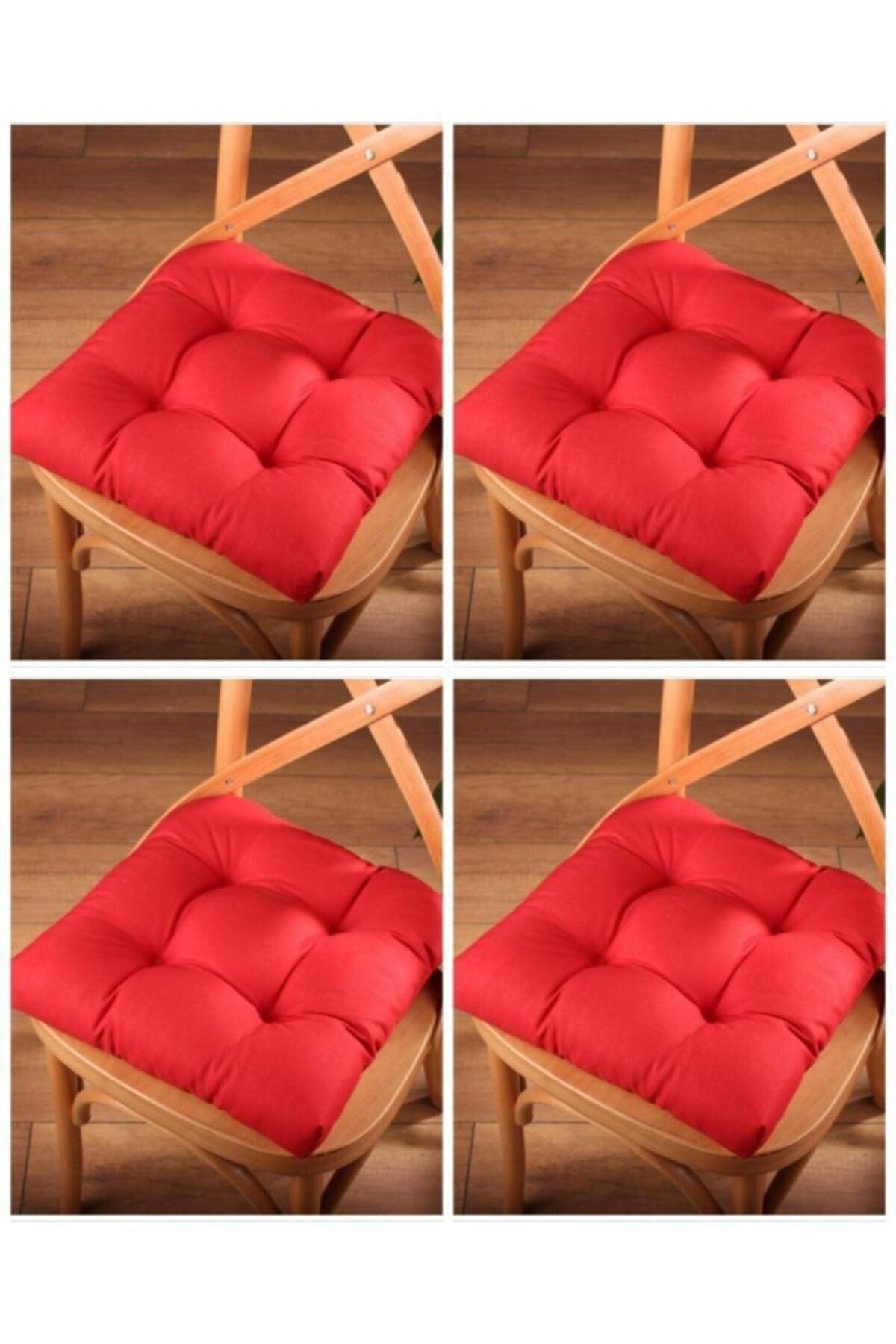 4 Lux Pofidik Claret Red Chair Cushion Special