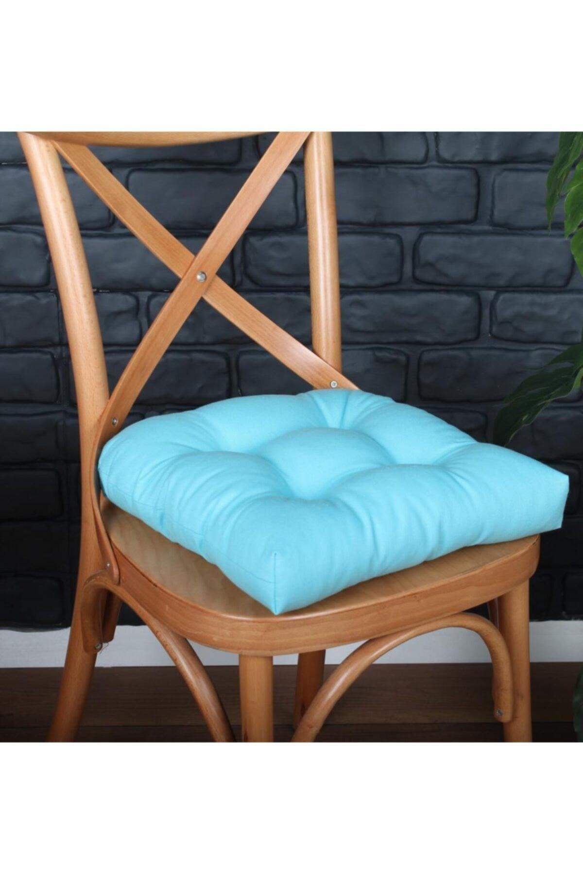 4 Lux Pofidik Turquoise Chair Cushion