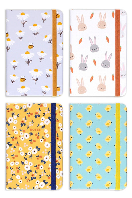 Set of 4 Pocket Books Striped Bee Rabbit