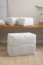Set of 4 White Color Printed Storage Bags - Swordslife