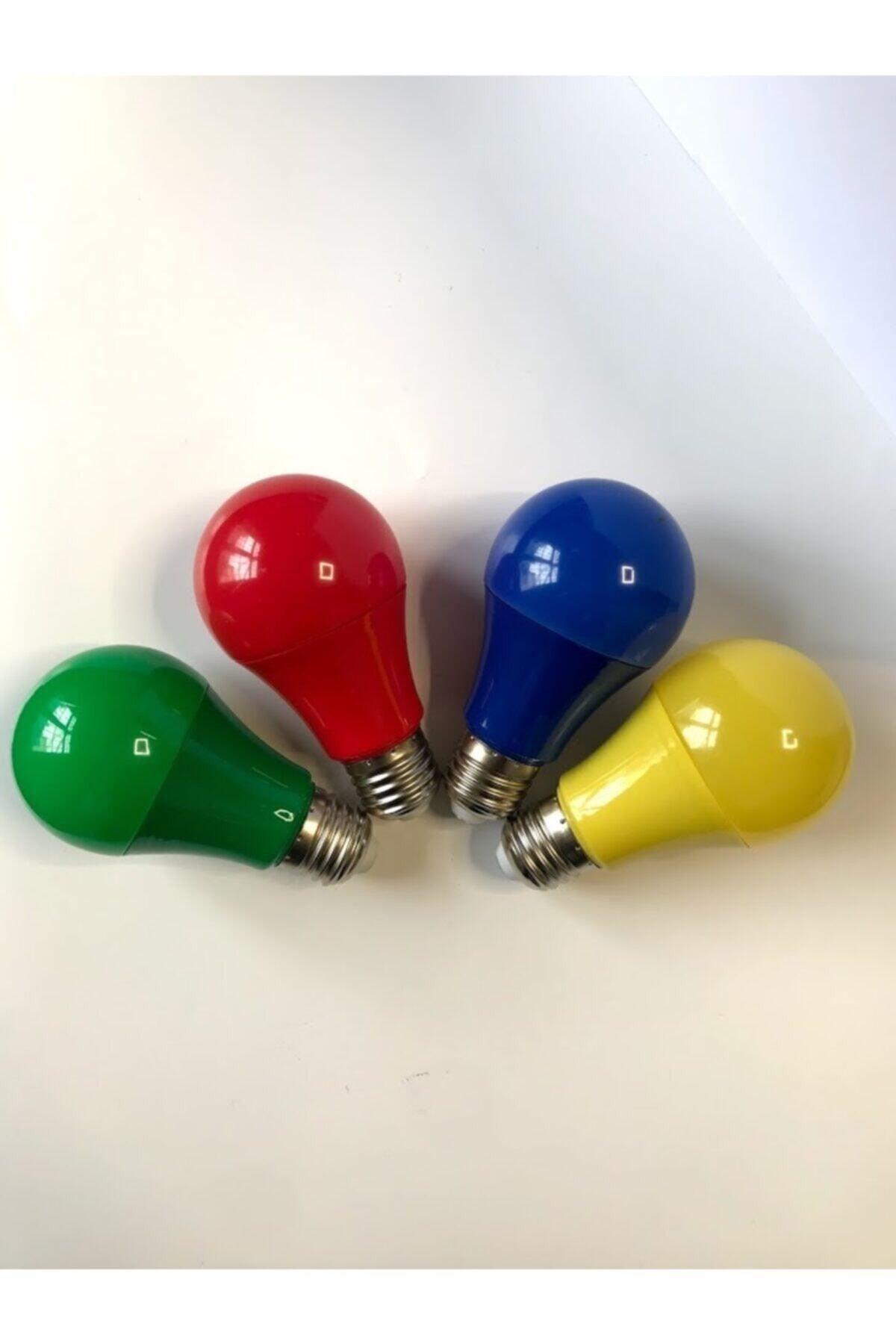 - 4 Pieces Colorful Led Bulb 9w E27 Normal Lampholder