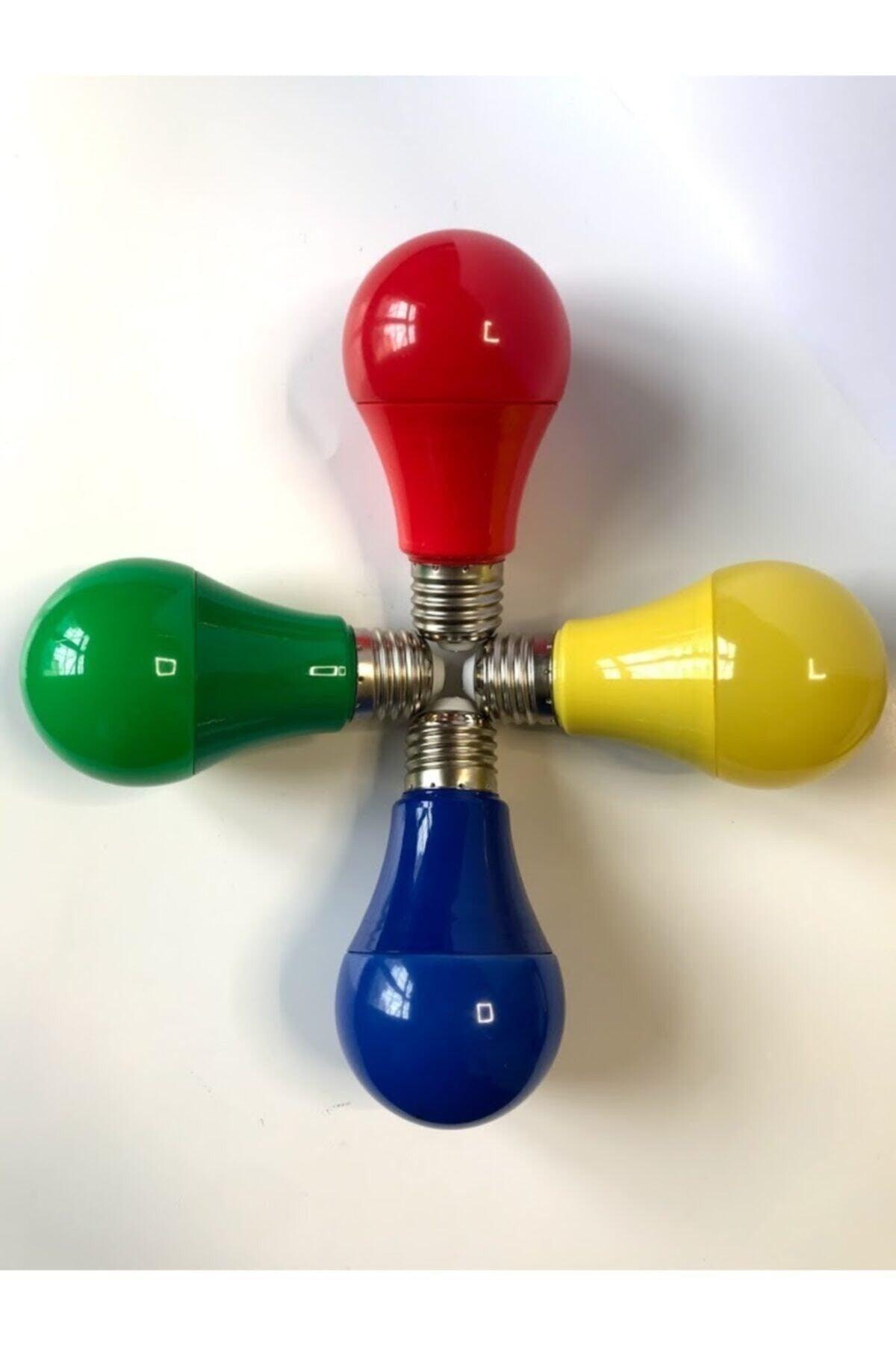 - 4 Pieces Colorful Led Bulb 9w E27 Normal Lampholder