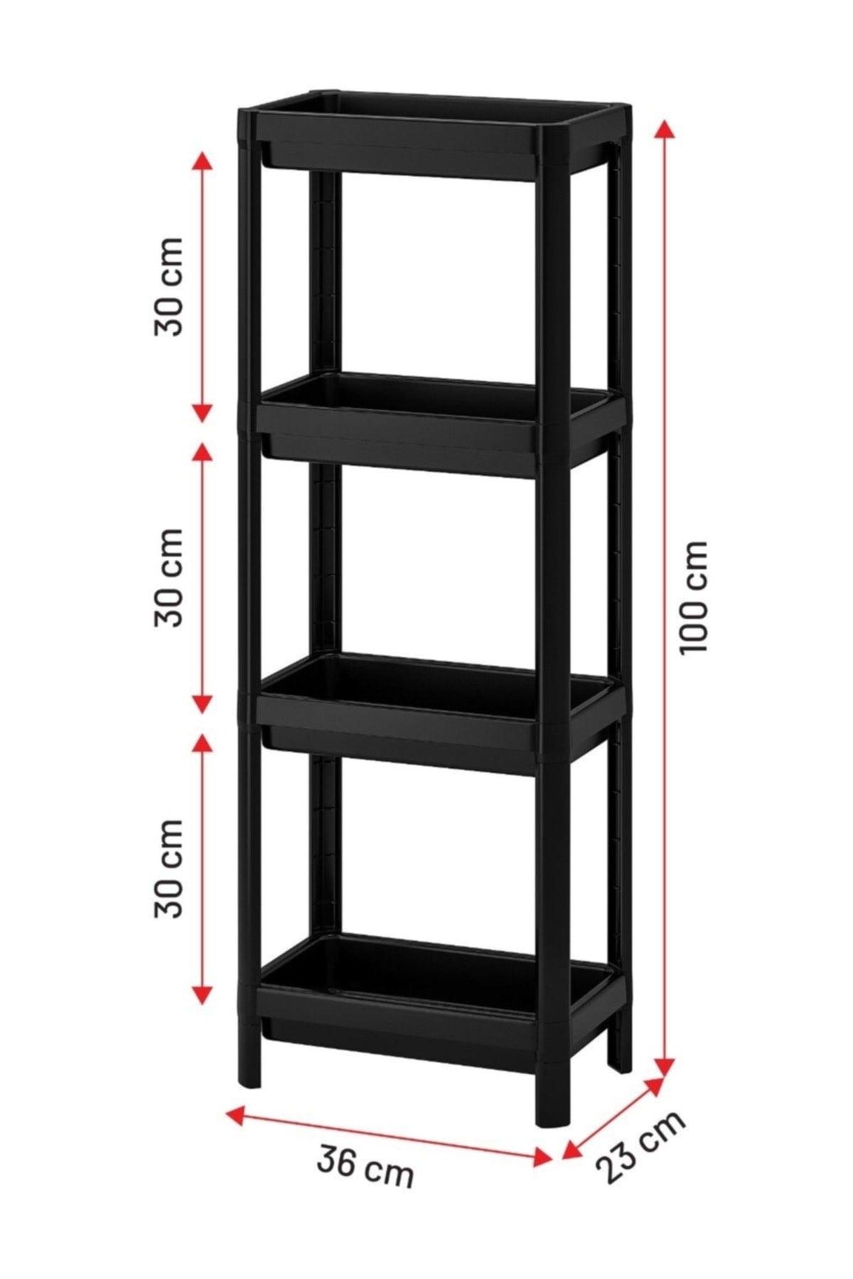 4 Tiers Bathroom Shelf Kitchen Shelf Balcony Shelf - Swordslife