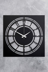 41 Cm Metal Material Flowing Seconds Silent Mechanism Decorative Wall Clock - Swordslife